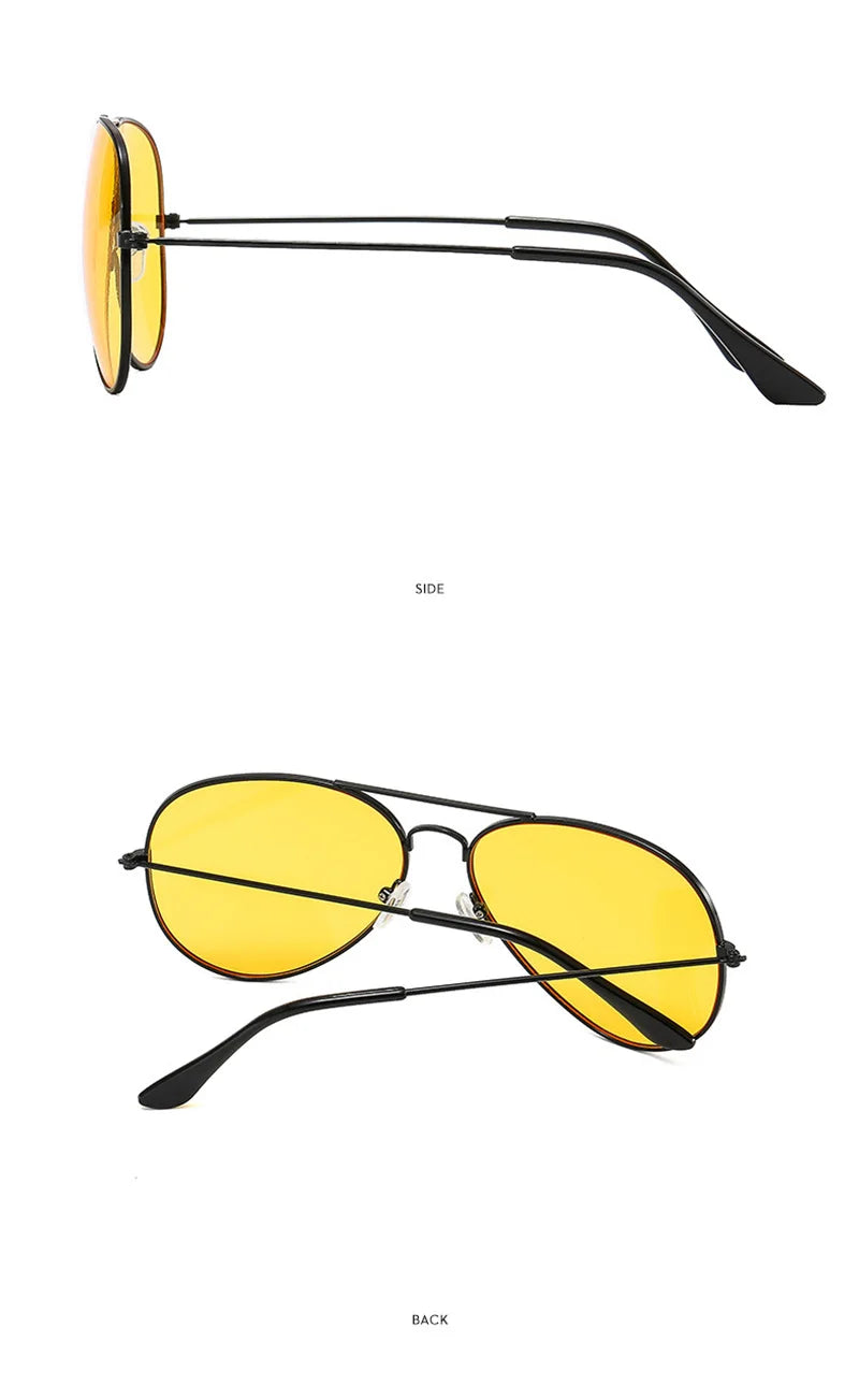 Double Bridge Aviator Sunglasses – Alloy Frame Gradient Lenses for Unisex Fashion