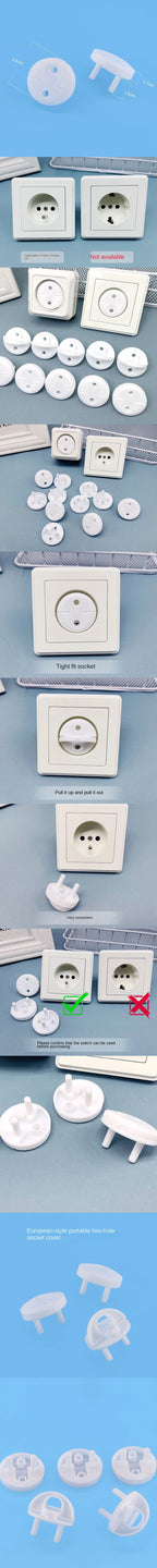 Baby Safety Socket Covers – Anti-Shock Outlet Plugs for Child Proofing