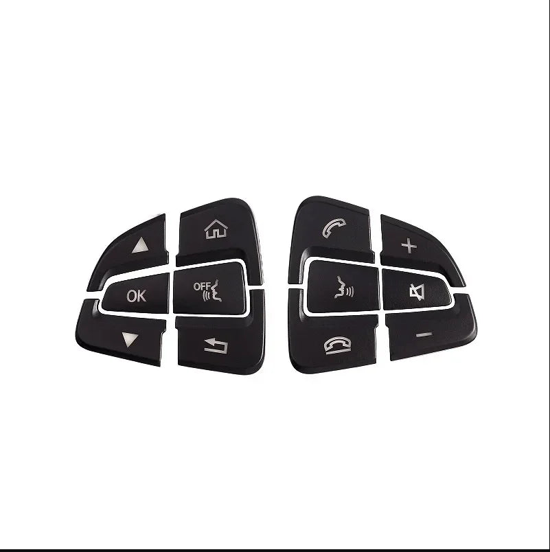 Steering Wheel Button Trim – Decorative Stickers for Mercedes Benz Interior