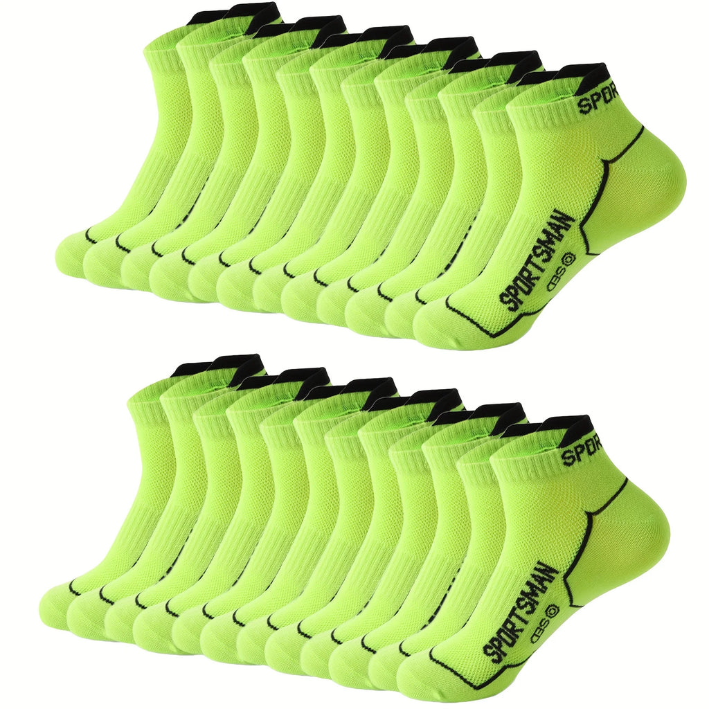 Breathable Ankle Socks – Colorful Invisible Sportswear for Men Running