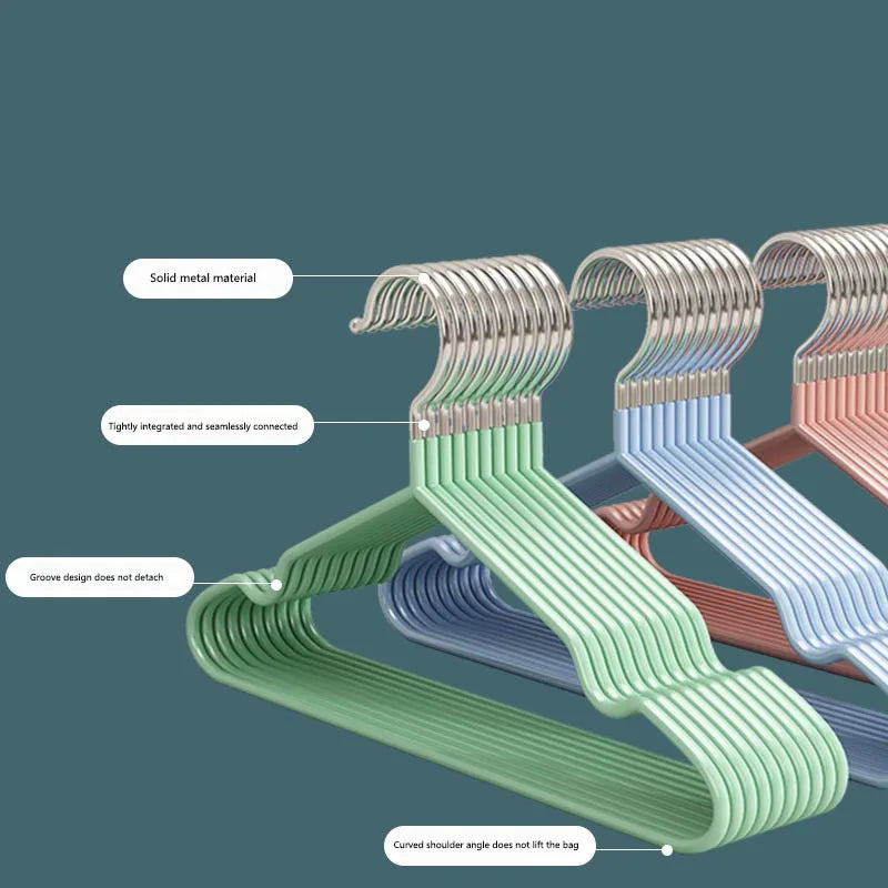 Non-Slip Metal Clothes Hangers – Round Notch Design for Suit and Coat Storage