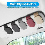 Magnetic Leather Sunglasses Clip – Universal Sun Visor Holder for Car