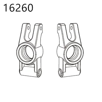 RC Car Spare Parts – Differential Shock and Tire Set for 1/14 Scale Models