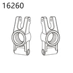 RC Car Spare Parts – Differential Shock and Tire Set for 1/14 Scale Models