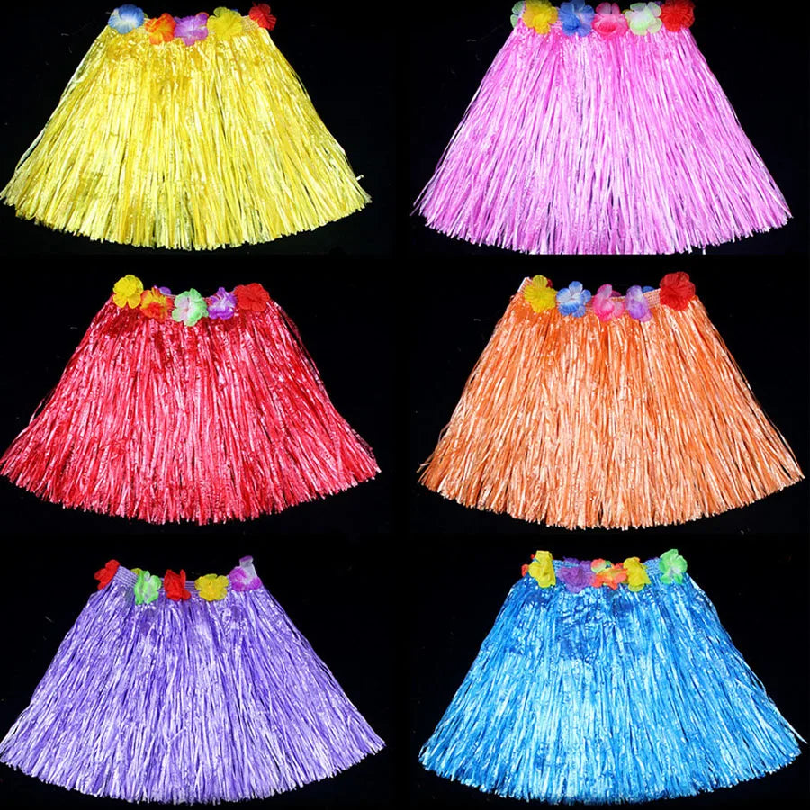 Hawaiian Hula Grass Skirt – Tropical Costume for Beach Parties and Luaus