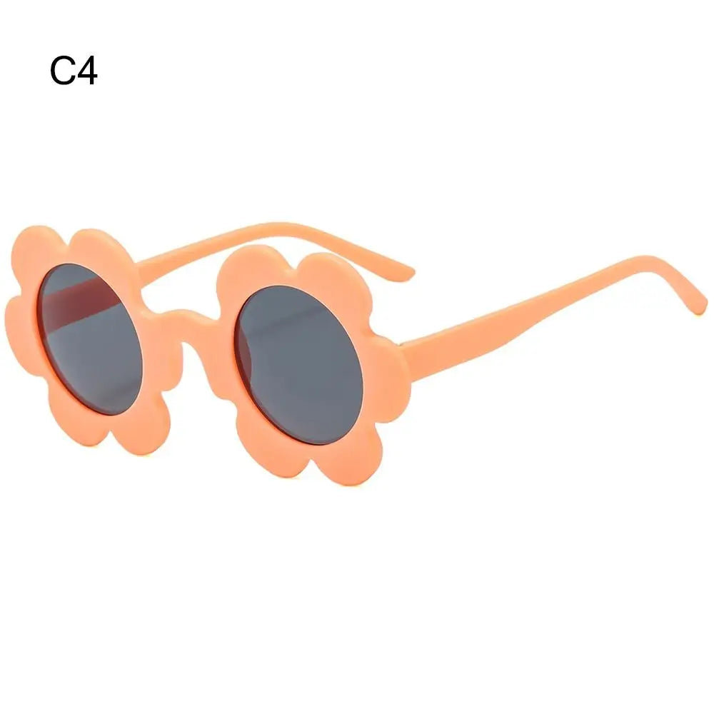 Retro Sunflower Round Sunglasses – Floral Festival Shades for Women