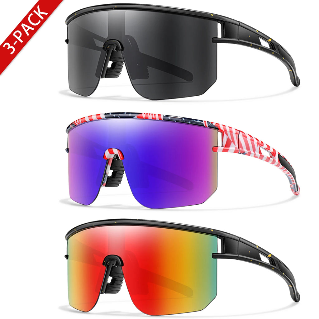 Kids Sport Cycling Sunglasses – UV400 Youth Eyewear for Outdoor Bike Baseball