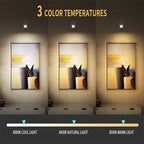 Wireless Double Head LED Wall Lamp – 360 Rotating Night Light for Bedroom Reading