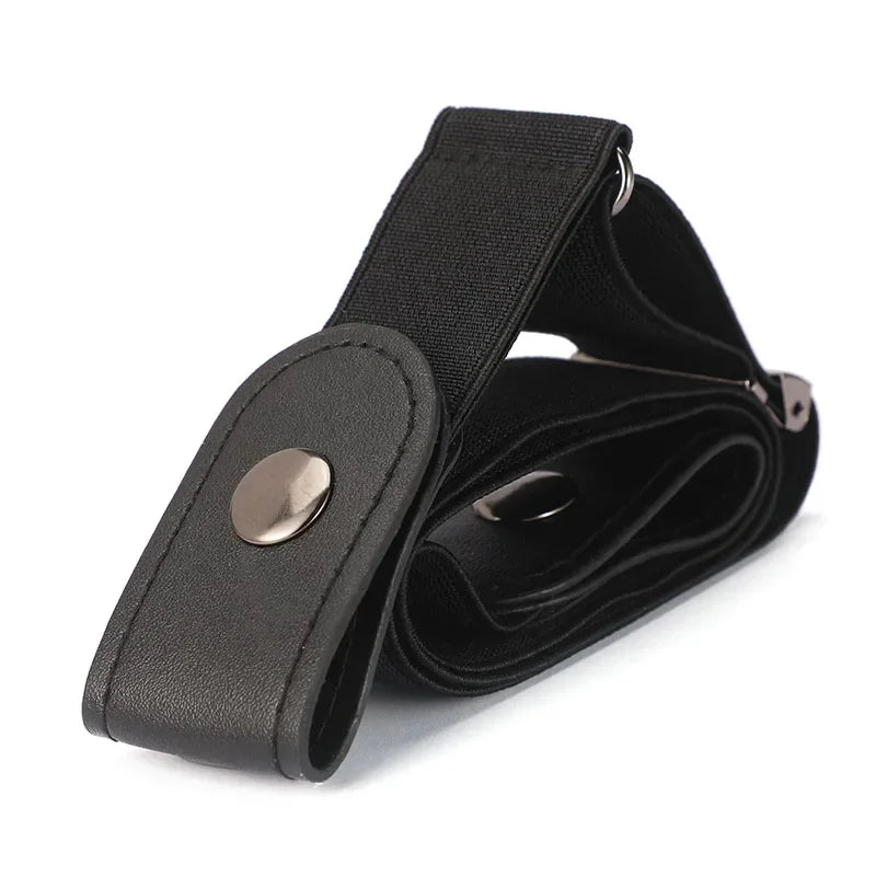 Stretch Elastic No Buckle Belt – Invisible Waistband for Men and Women
