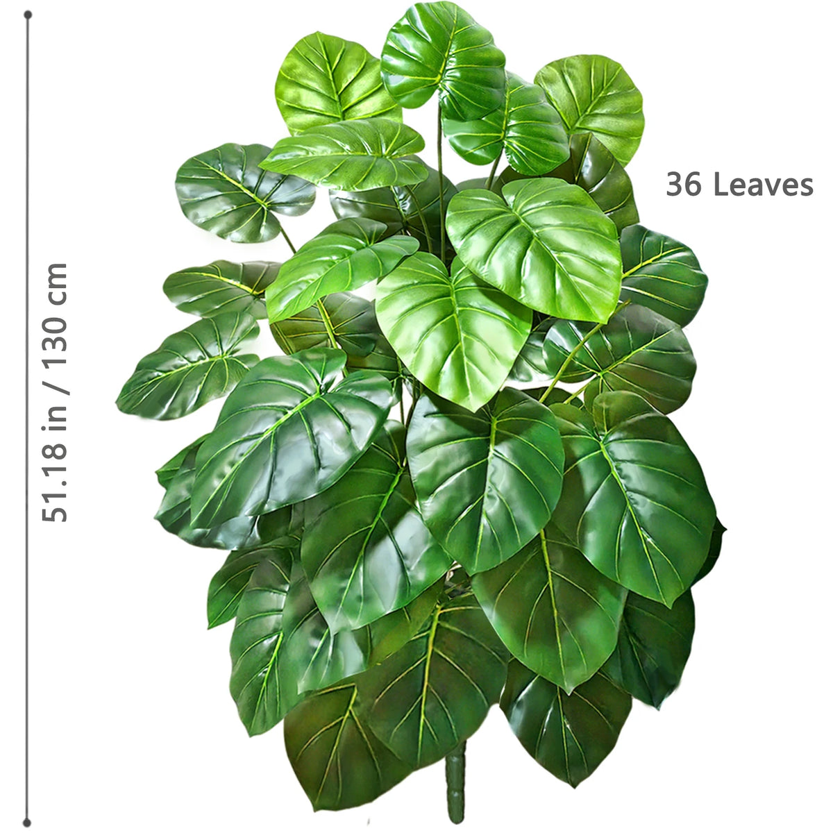 Artificial Tropical Leaf Plant – 60-103cm Potted Faux Greenery for Home Decor