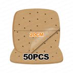 Perforated Parchment Paper – 20cm Square Non-Stick Mat for Air Fryers