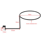 Wall Mounted Steel Helmet Rack – Black and White Hanger for Motorcycle Gear