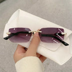 Rimless Designer Sunglasses – Frameless Fashion Eyewear for Men and Women