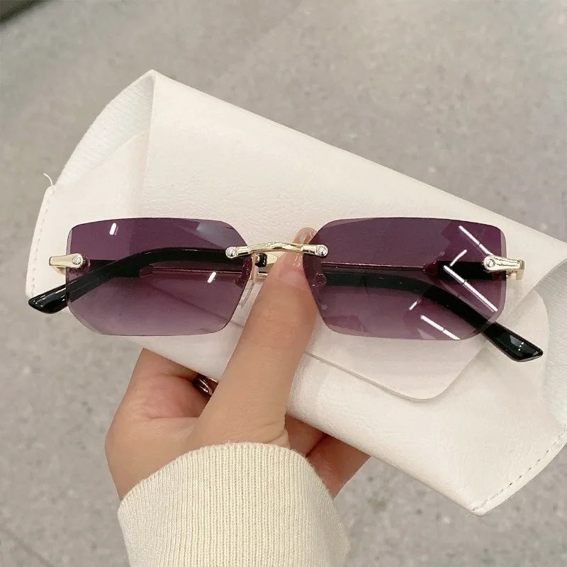 Rimless Designer Sunglasses – Frameless Fashion Eyewear for Men and Women