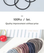 Nylon Elastic Hair Bands – 3.5CM Soft Ponytail Scrunchies for Daily Styling