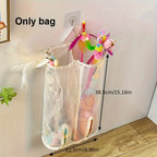 Mesh Storage Bag – Wall Hanging Organizer for Pet Cat Toys and Accessories