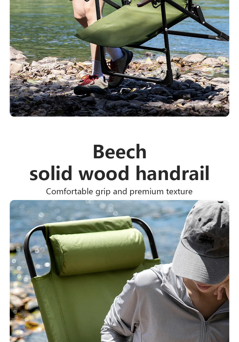 Folding Camping Chair – Adjustable Portable Seat for Outdoor Hiking Travel