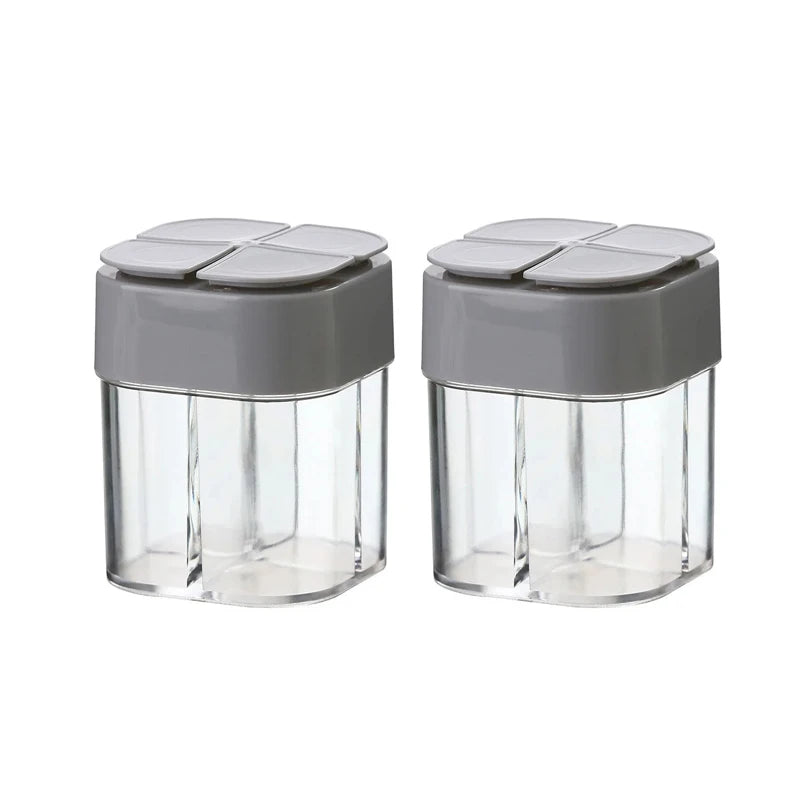 Plastic Spice Container Set – Portable Seasoning Jar for Outdoor Camping BBQ