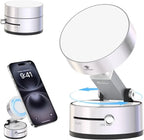 Magnetic Vacuum Phone Mount – Retractable Suction Holder for Car and Gym