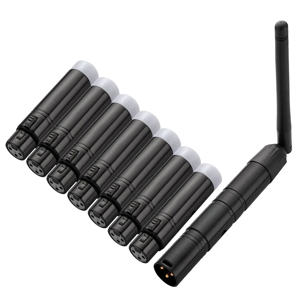 DMX512 Wireless Controller – ISM XLR Receiver Transmitter for Lighting
