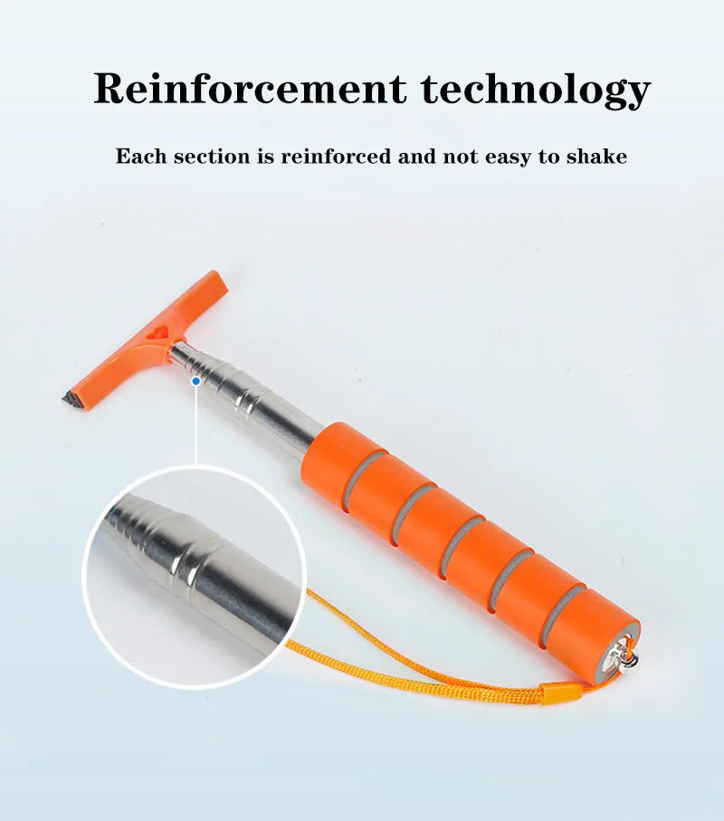 Telescopic Rearview Mirror Wiper – Retractable Glass Cleaner for Car Detailing