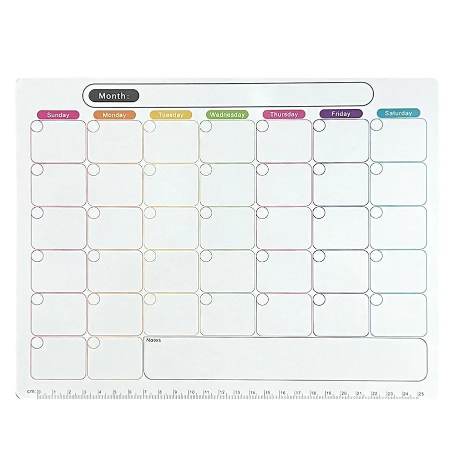 Magnetic Dry Erase Calendar – Monthly Weekly Planner for Kitchen Fridge
