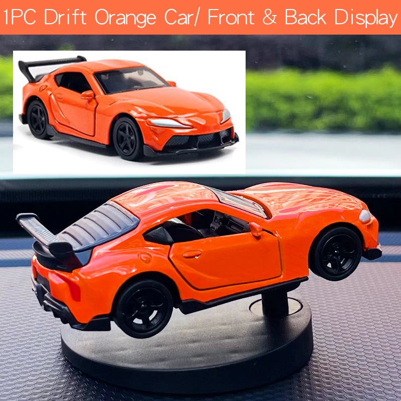Drift Car Dashboard Ornament – Swinging Sports Racing Model for Auto Decor