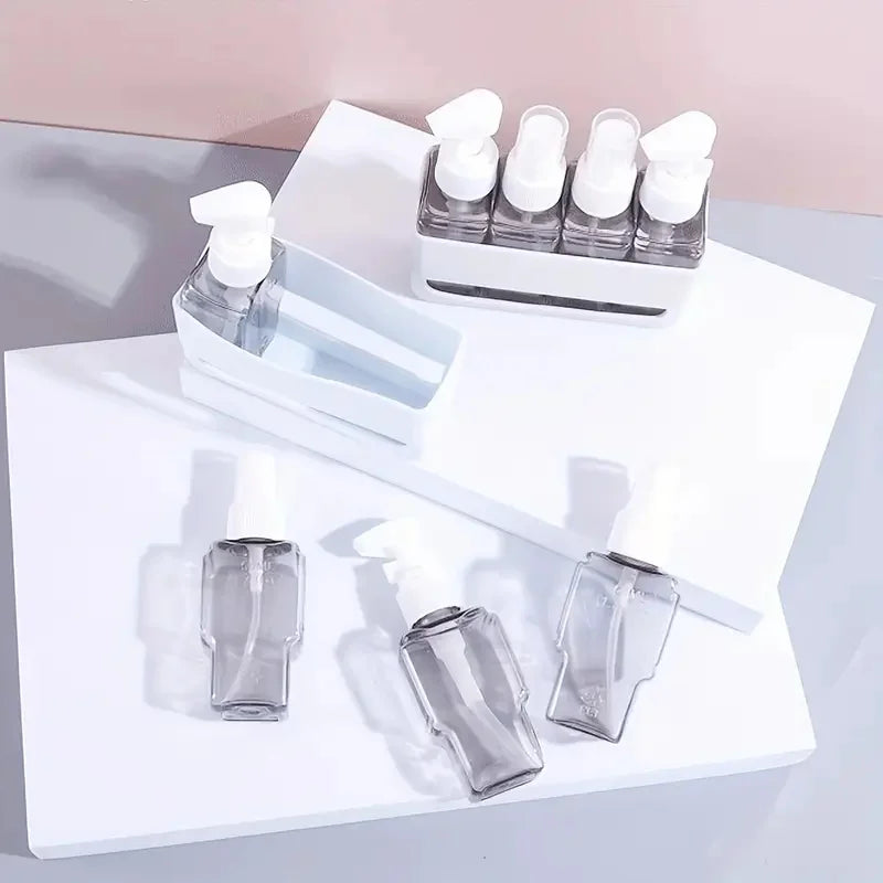 4-in-1 Travel Bottle Set – Leak Proof Refillable Containers for Toiletries