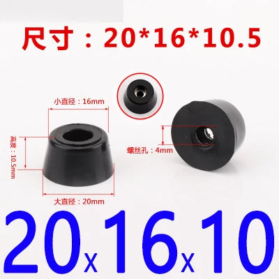 Rubber Furniture Leg Tips – Non-slip Floor Protectors for Tables and Speakers