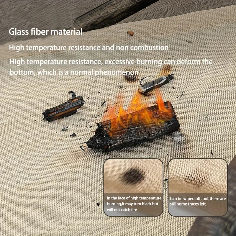 Fire Retardant Grill Mat – Heat Resistant Protection for Outdoor BBQ Camping