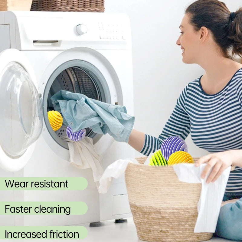 Reusable Silicone Laundry Ball – Anti-Wrap Cleaning Tool for Washing Machines