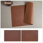 Faux Leather Placemats – Heat Resistant Non-Slip Table Mats for Dining Room