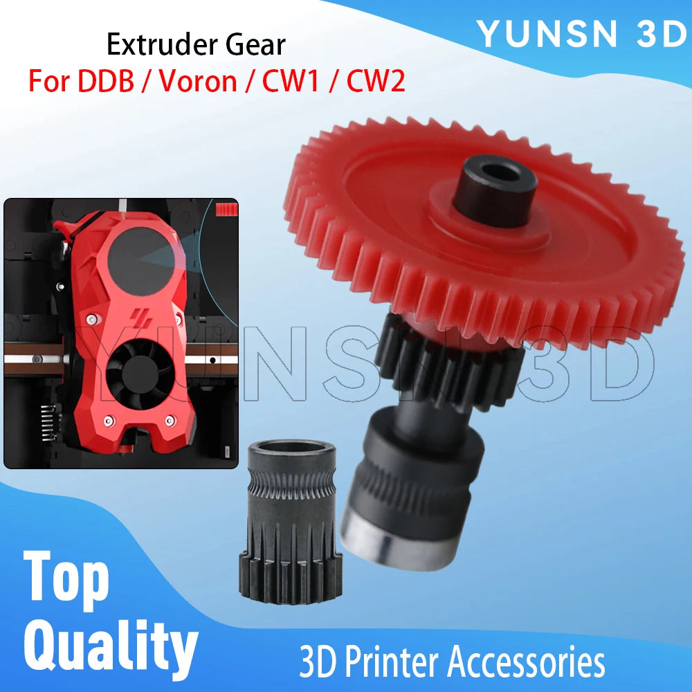 Hardened Steel Extruder Gear Kit – Nickel-Plated for 3D Printer Direct Drive