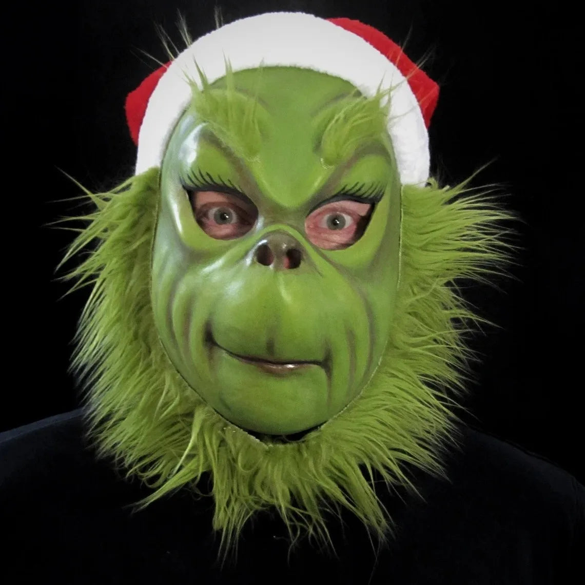 Green Monster Mask and Glove Set – Grinch Costume for Christmas Cosplay