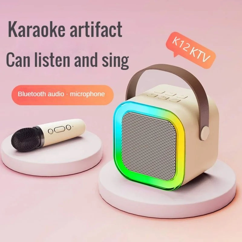 Portable Karaoke Speaker – RGB Wireless System for Kids Family Singing
