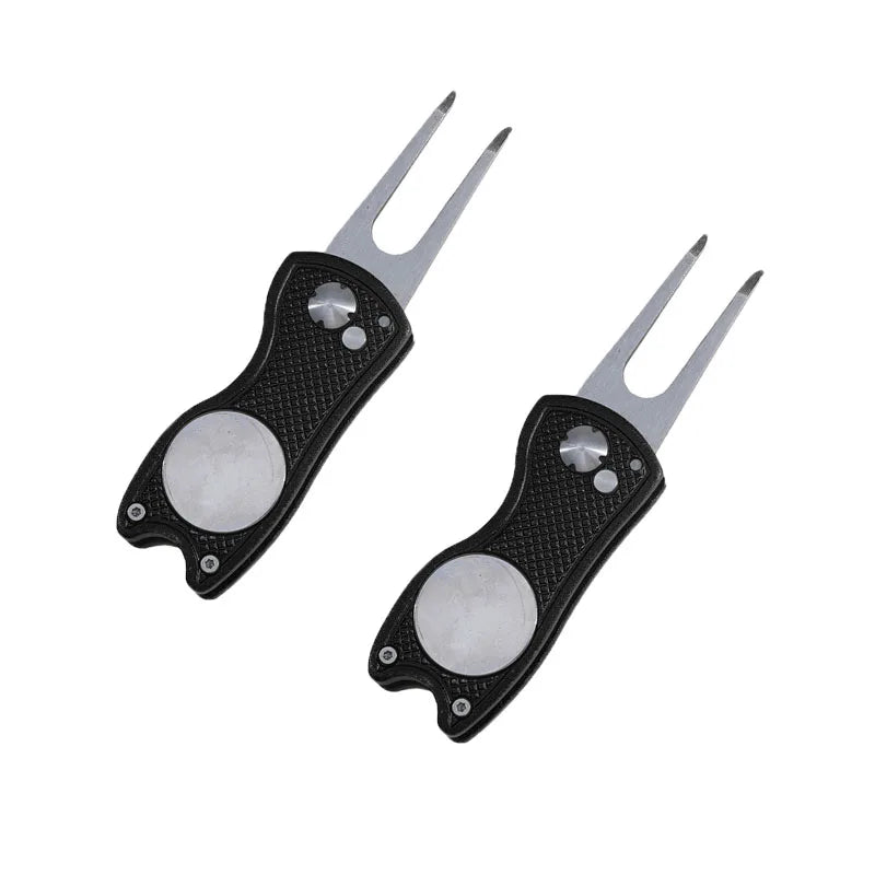 Foldable Golf Divot Tool – Groove Cleaner for Putting Green Training