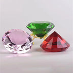 Crystal Diamond Glass Paperweight – Decorative Ornament for Romantic Proposals
