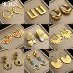 316L Stainless Steel Waterproof Earrings – Minimalist Jewelry for Vacation