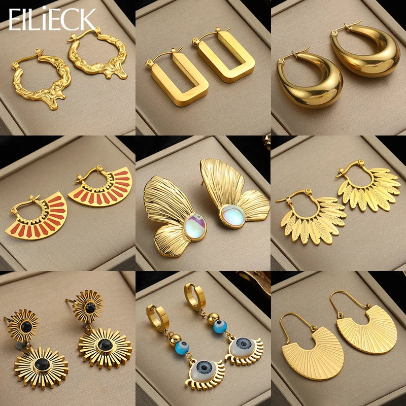 316L Stainless Steel Waterproof Earrings – Minimalist Jewelry for Vacation