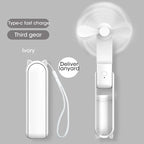 Portable USB Handheld Fan – Rechargeable Collapsible Cooler for Office Home
