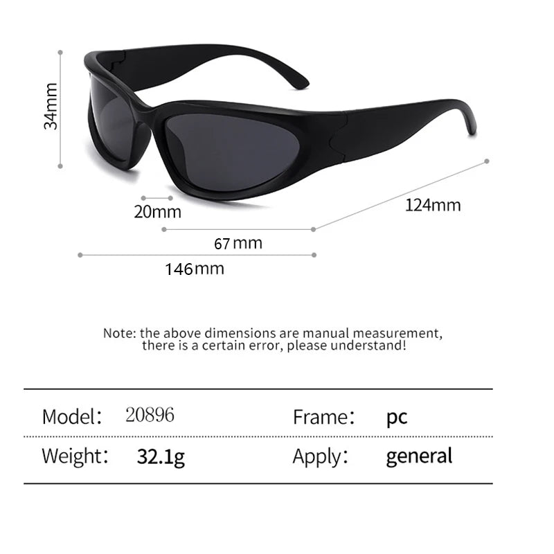 Y2K Sports Sunglasses – UV400 Shield Eyewear for Cycling and Outdoor Sports
