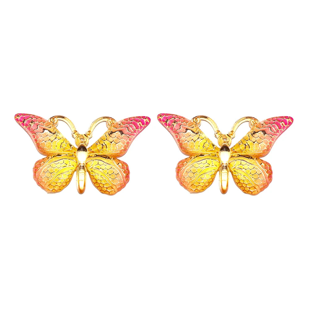 Acrylic Butterfly Beads – 25x38mm Gradient Charms for DIY Jewelry Making