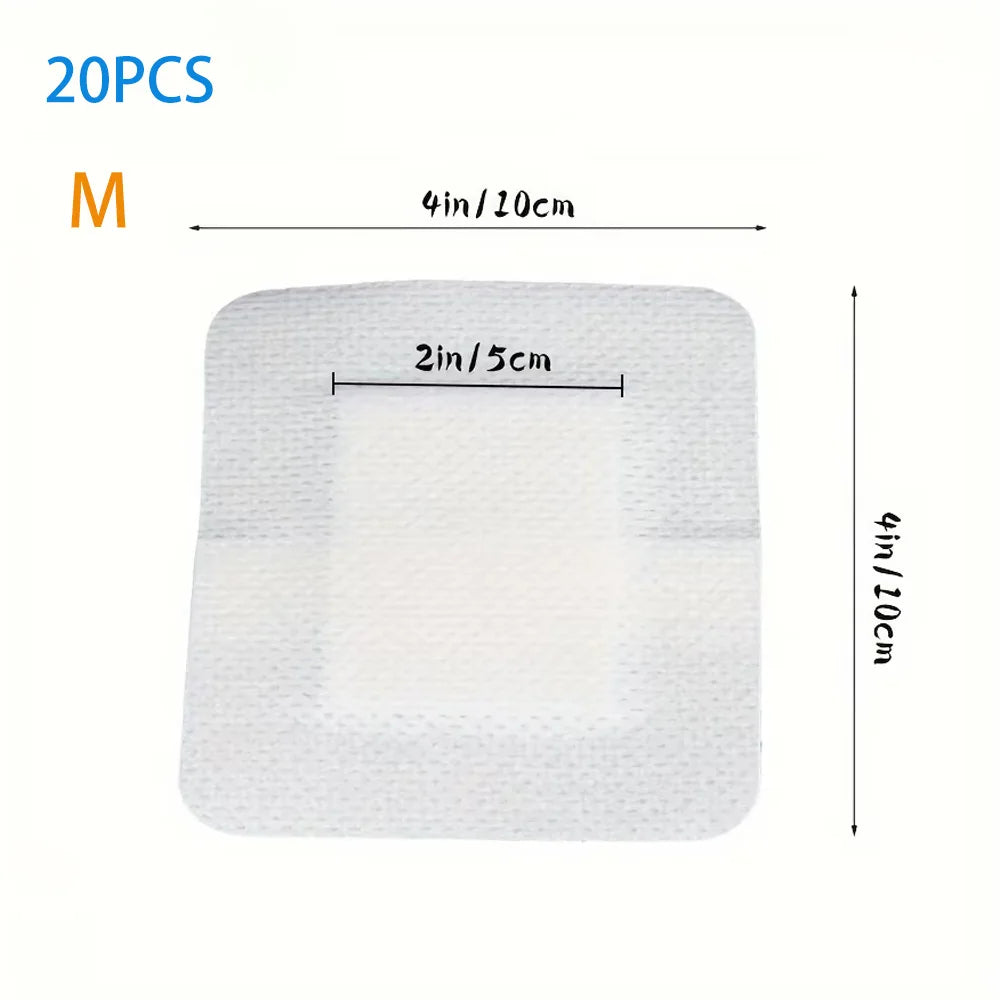 Large Hypoallergenic Non-Woven Adhesive Bandages – Medical Wound Dressings for First Aid