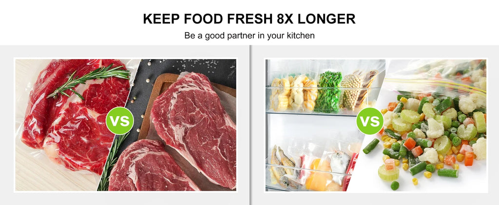 Embossed Vacuum Sealer Bags – Food Preservation Rolls for Sous Vide Cooking