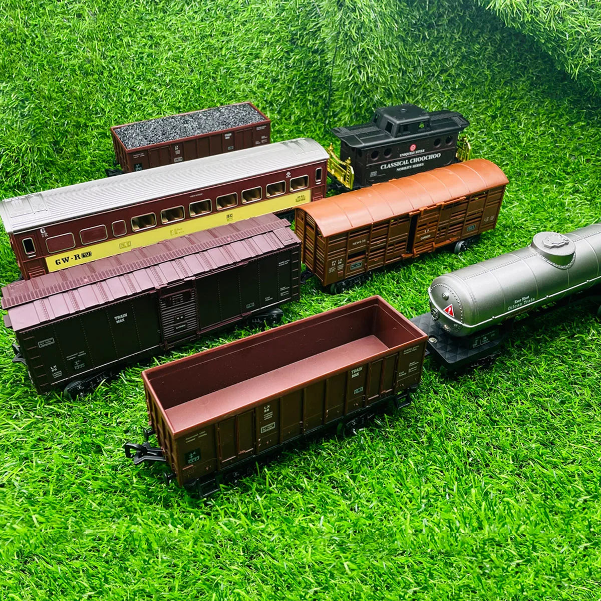 RC Train Cargo Carriage – 4cm Width Model Wagon for DIY Railway Sets