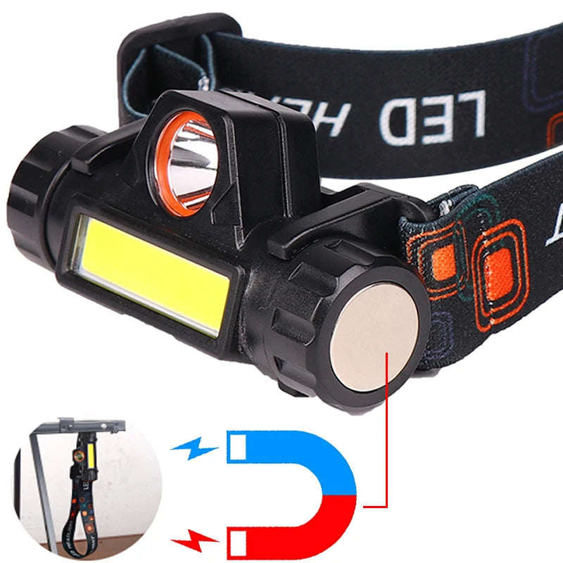 USB Rechargeable LED Headlamp – Waterproof 2500lm Light for Outdoor Camping