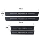Carbon Fiber Door Sill Scuff Plates – Anti-Scratch Decal for Dodge Avenger