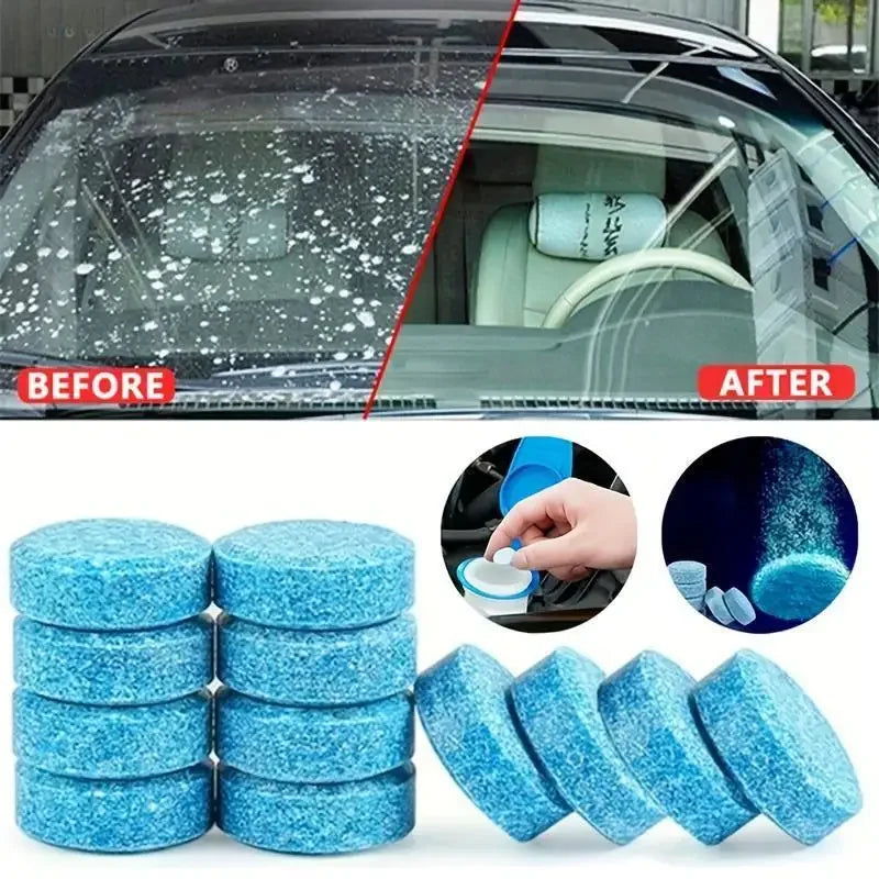Effervescent Wiper Fluid Tablets – Concentrated Cleaner for Car Windshields