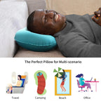 Inflatable Travel Pillow – Ergonomic Support for Camping and Car Comfort