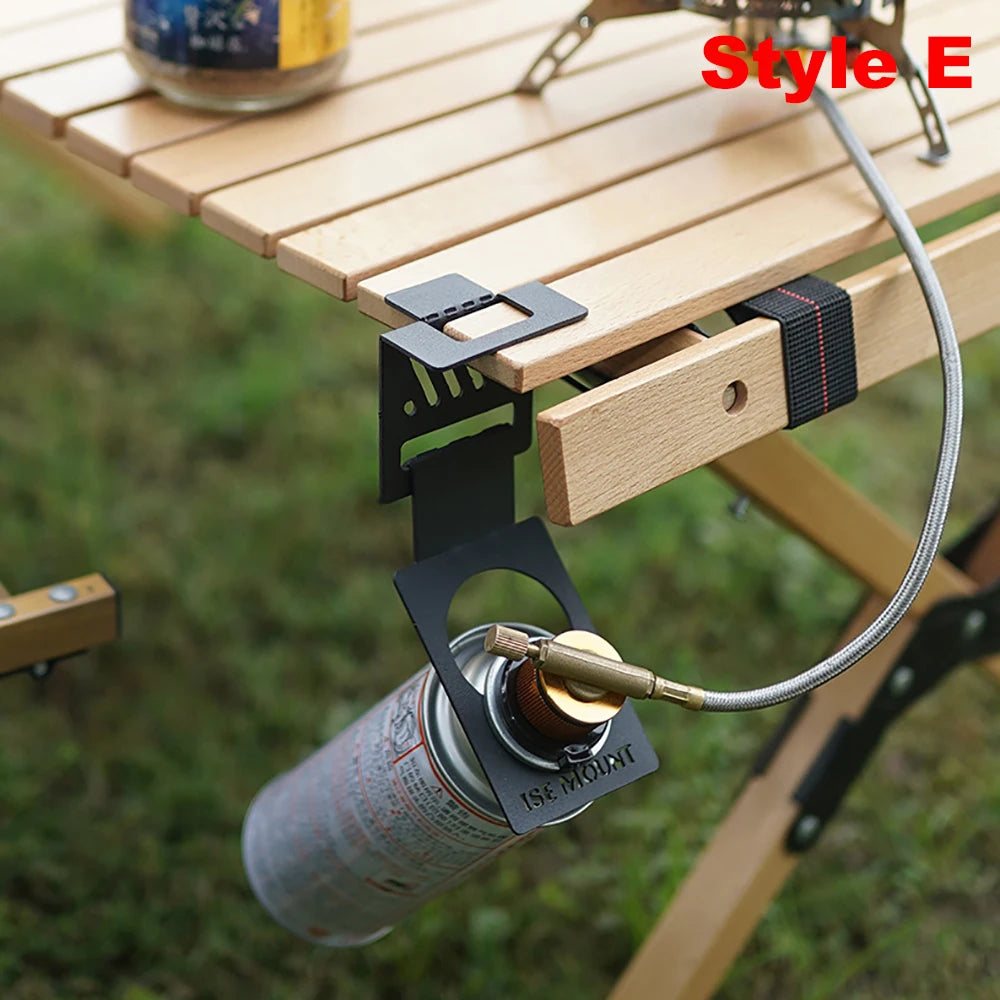 Stainless Steel Gas Tank Hook – Camping Table Hanger for Outdoor Stoves